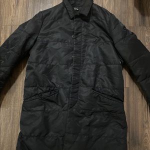 Miu Miu by Prada men's black overcoat